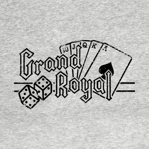 Grand Royal Logo Shirt Black Design by Fresh Fly Threads